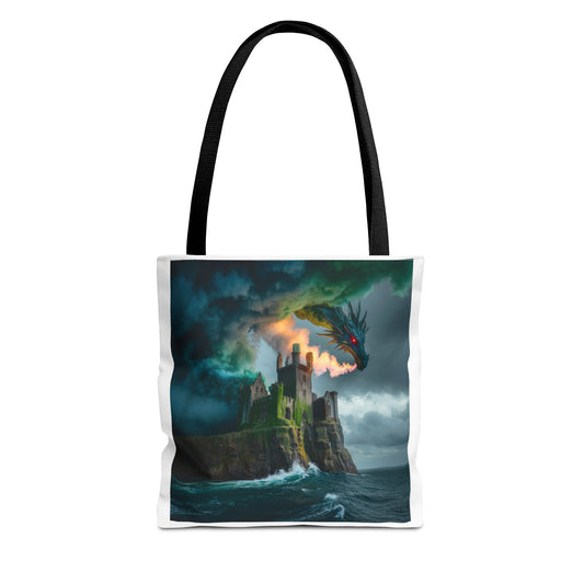 Fantasy Dragon Tote Bag - Magical Castle Design, Eco-Friendly Shopping Bag, Gift for Fantasy Lovers, Unique Beach Tote, Book Bag, [...]