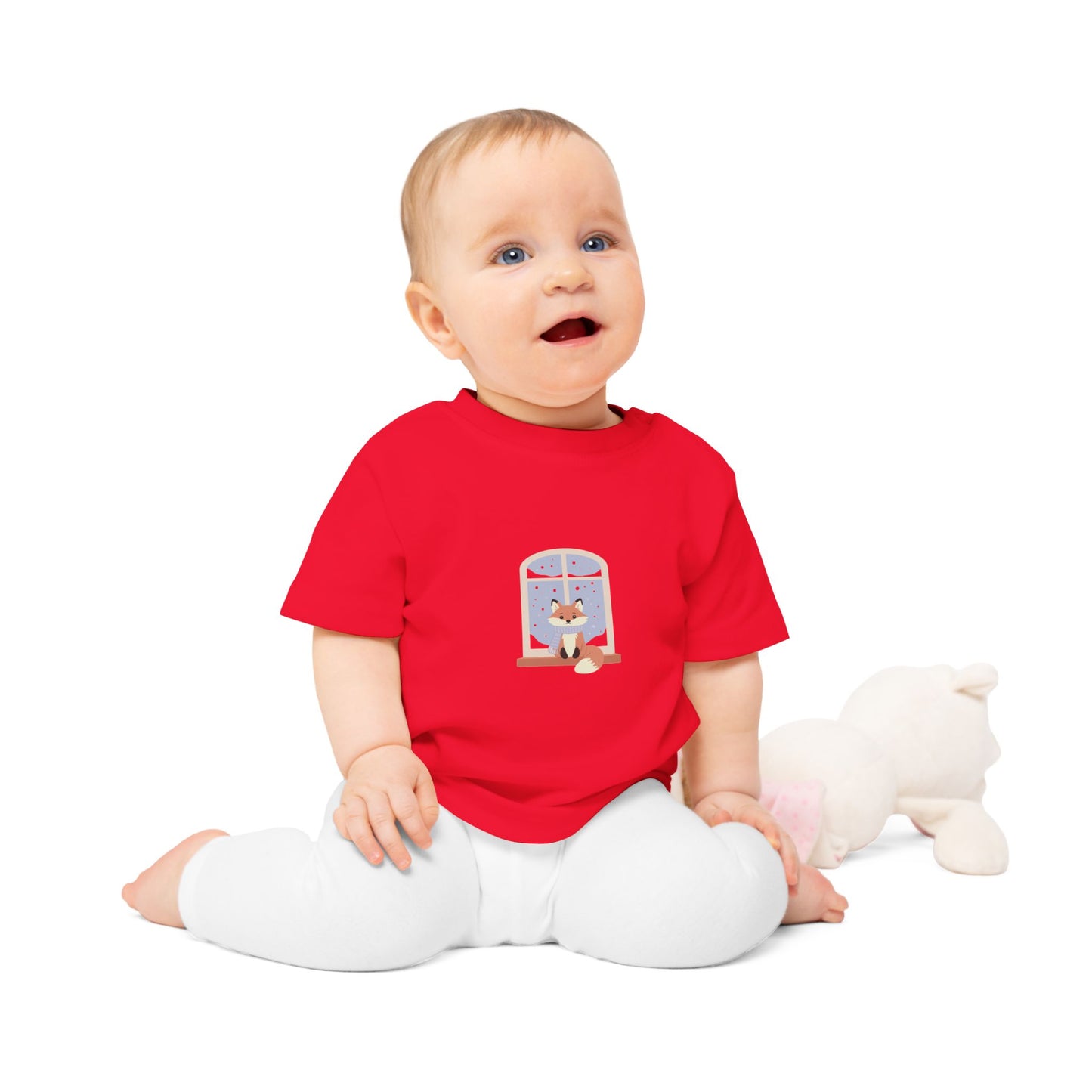 Baby T-Shirt — Cozy Fox at Night Graphic Tee