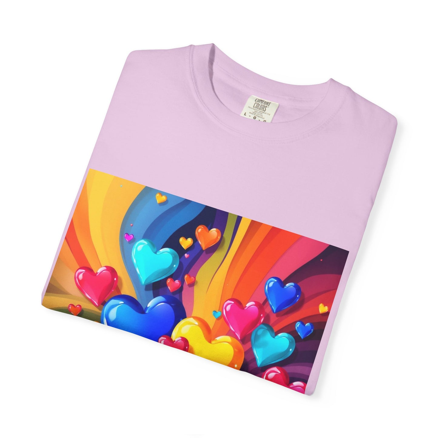 Colorful Heart Rainbow T‑Shirt