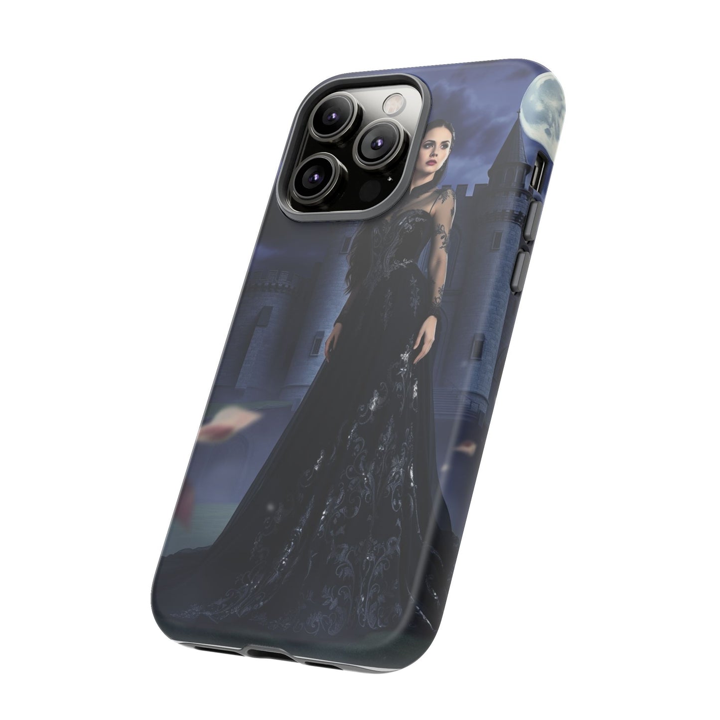 iPhone Gothic Moonlit Castle Phone Case — Elegant Dark Fantasy Protective Cover