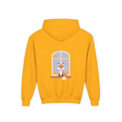 Kids Fox Hoodie - Cozy Winter Window Design
