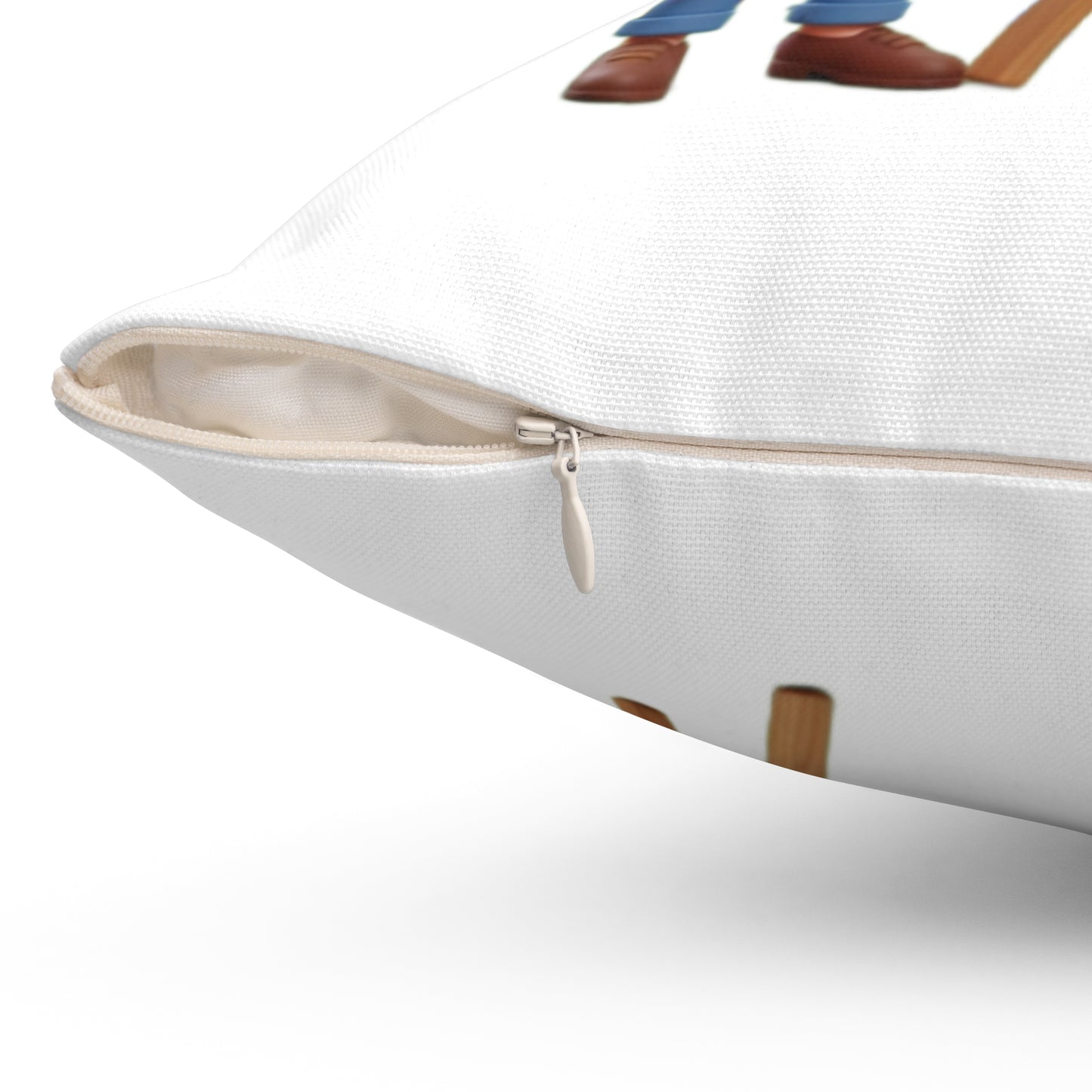 Artist Painting Pillow — Cute Painter Illustration Square Throw Pillow