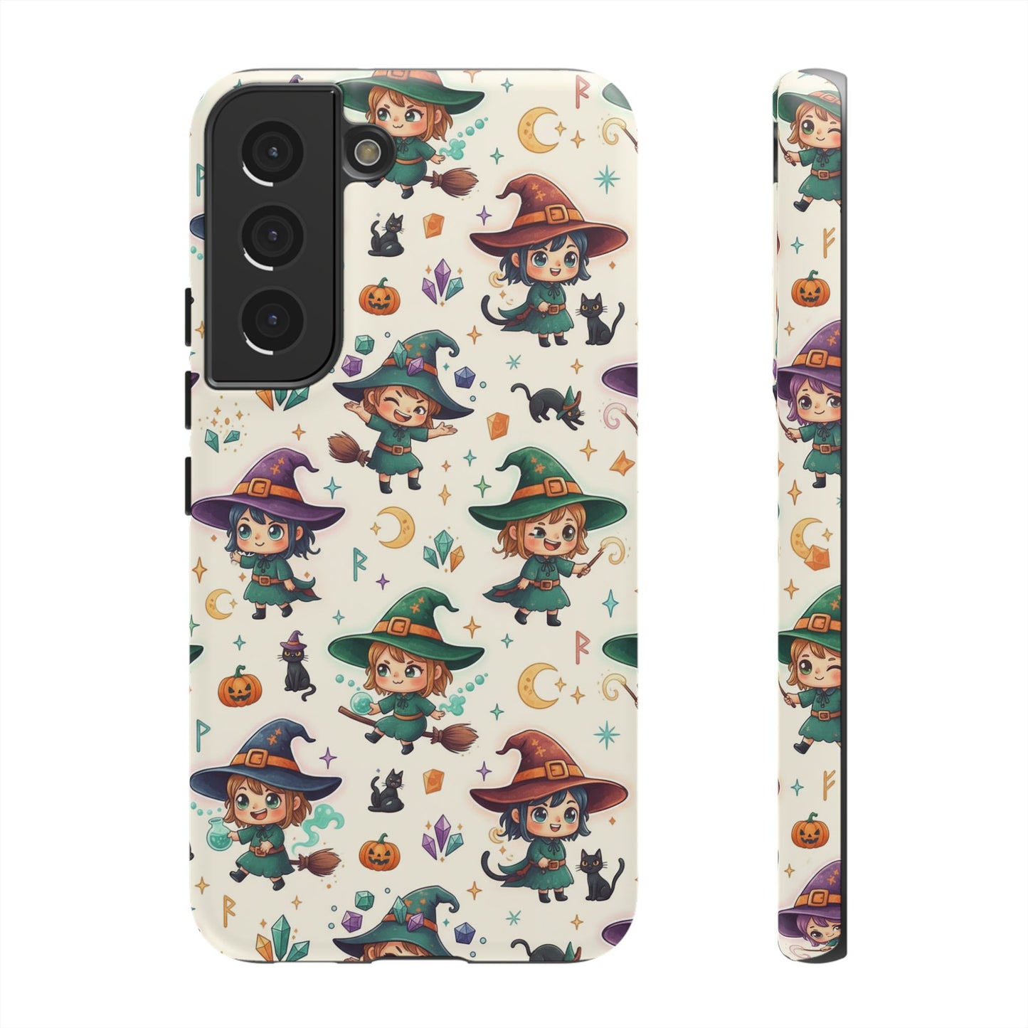 Samsung Handyhülle mit Hexenmotiv für Kinder – Niedliche Halloween-iPhone-Hülle