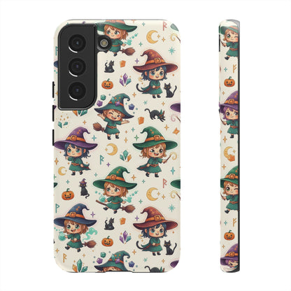 Samsung Handyhülle mit Hexenmotiv für Kinder – Niedliche Halloween-iPhone-Hülle