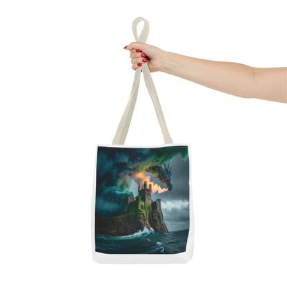 Fantasy Dragon Tote Bag - Magical Castle Design, Eco-Friendly Shopping Bag, Gift for Fantasy Lovers, Unique Beach Tote, Book Bag, [...]