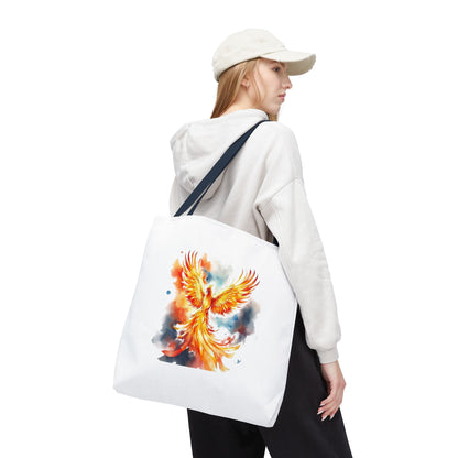 Phoenix Watercolor Tote Bag – Vibrant Rising Bird All-Over Print Tote