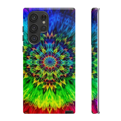 Fundas resistentes para Samsung - Funda para teléfono con mandala teñido anudado arcoíris