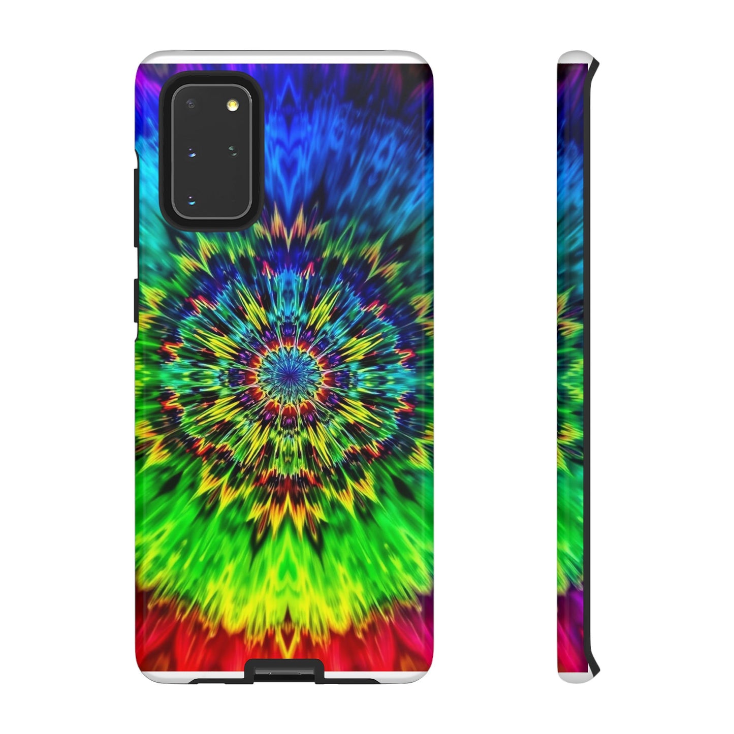 Fundas resistentes para Samsung - Funda para teléfono con mandala teñido anudado arcoíris