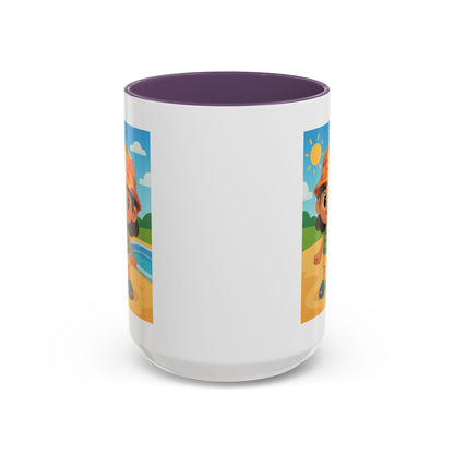 Good Vibes Beach Kid Mug — Accent Coffee Mug (11/15oz)