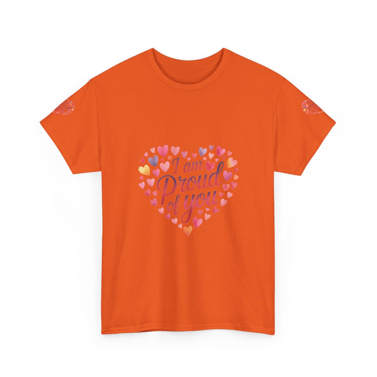Proud of You Heart T‑Shirt with embroidery