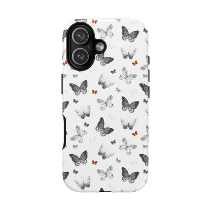 iPhone Butterfly Pattern Tough Phone Case — Protective Floral-Inspired iPhone Case