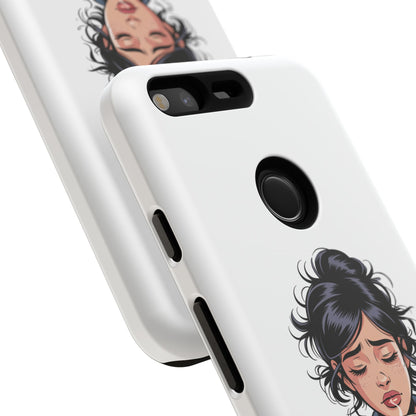 Google-Handyhülle – „Erstmal Kaffee, bitte“: Niedliches Design für eine verschlafene Frau am Morgen