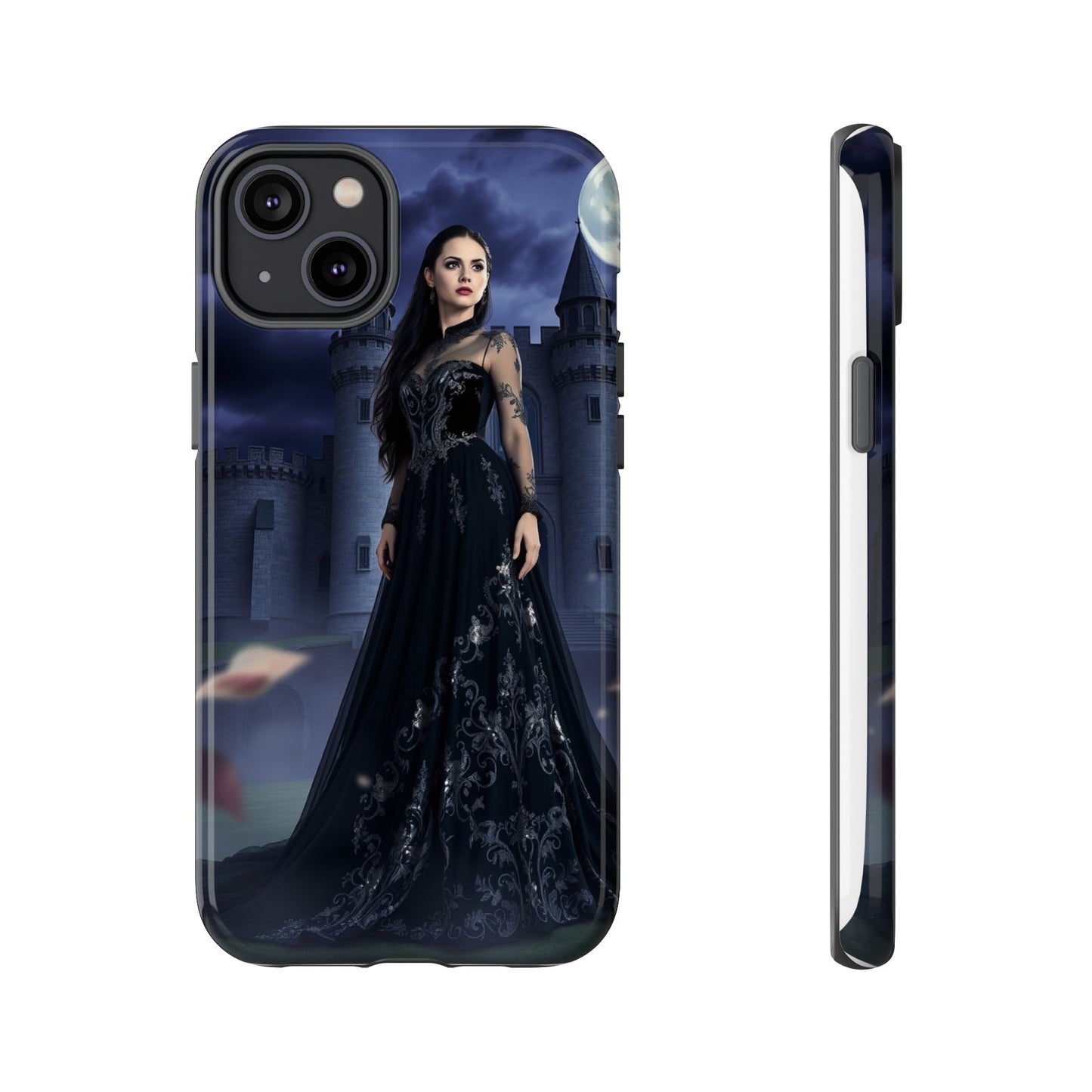 iPhone Gothic Moonlit Castle Phone Case — Elegant Dark Fantasy Protective Cover
