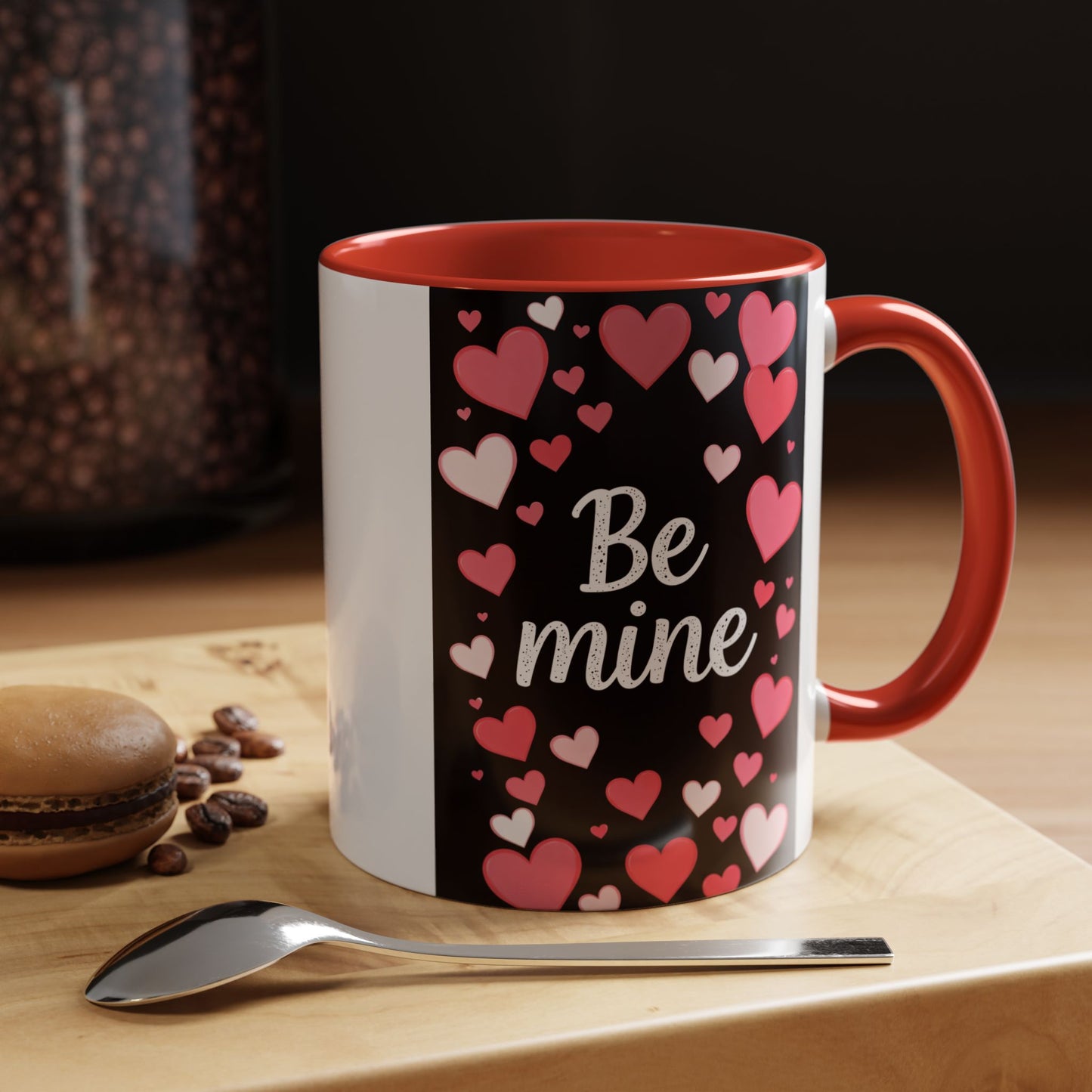 Valentine "Be Mine" Accent Coffee Mug