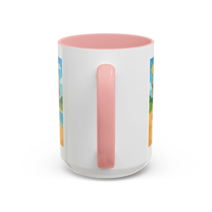 Good Vibes Beach Kid Mug — Accent Coffee Mug (11/15oz)