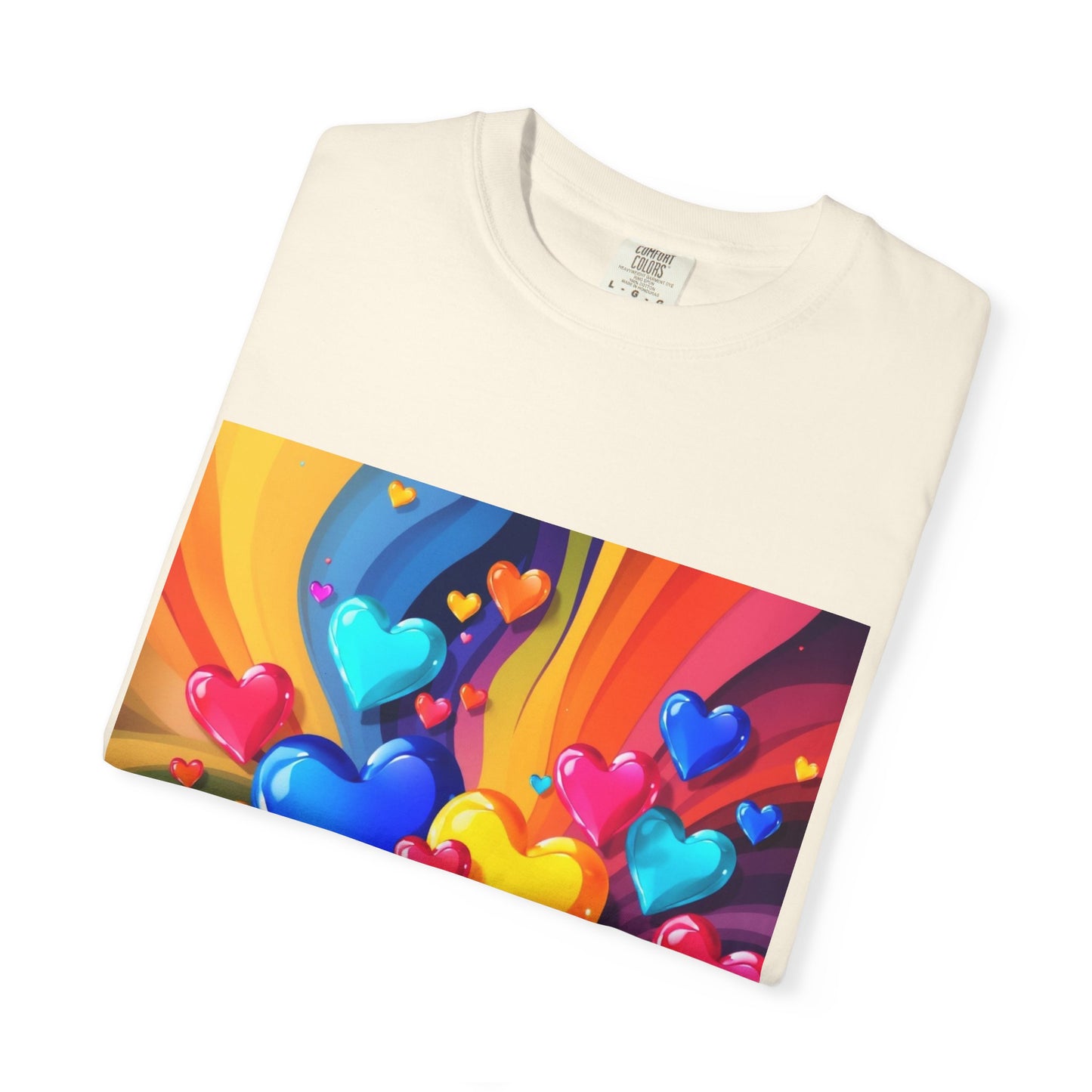 Colorful Heart Rainbow T‑Shirt