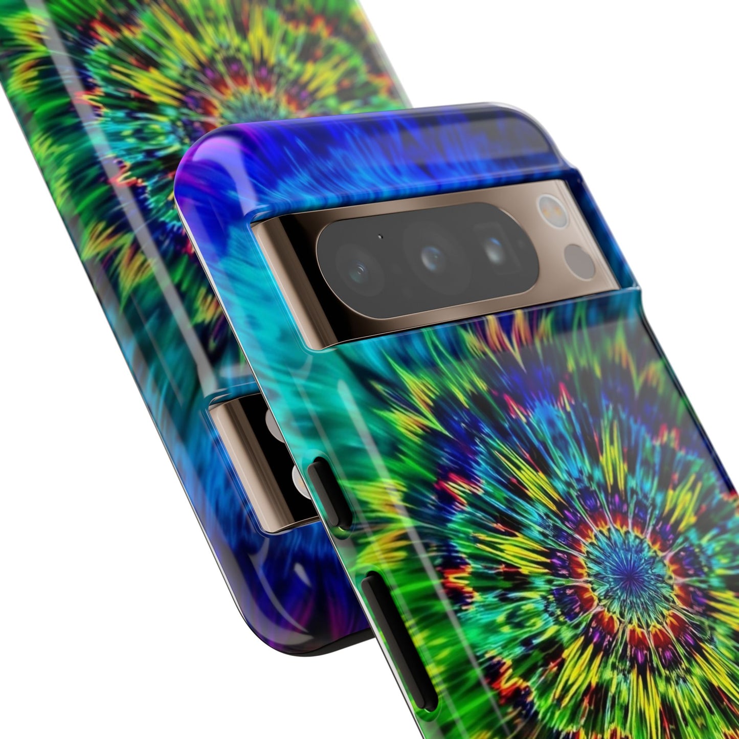 Funda para teléfono Google Psychedelic Tie-Dye Mandala: protección resistente y vibrante