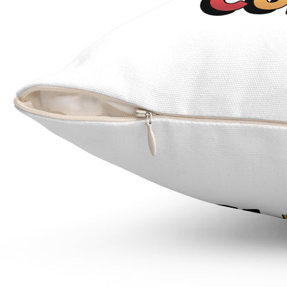 Burnout Cupid Throw Pillow — Cute Tired Cupid Decorative Pillow with 'Burnout Cupid' Text