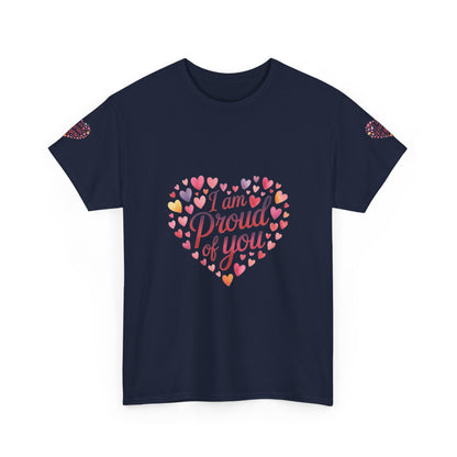 Proud of You Heart T‑Shirt with embroidery