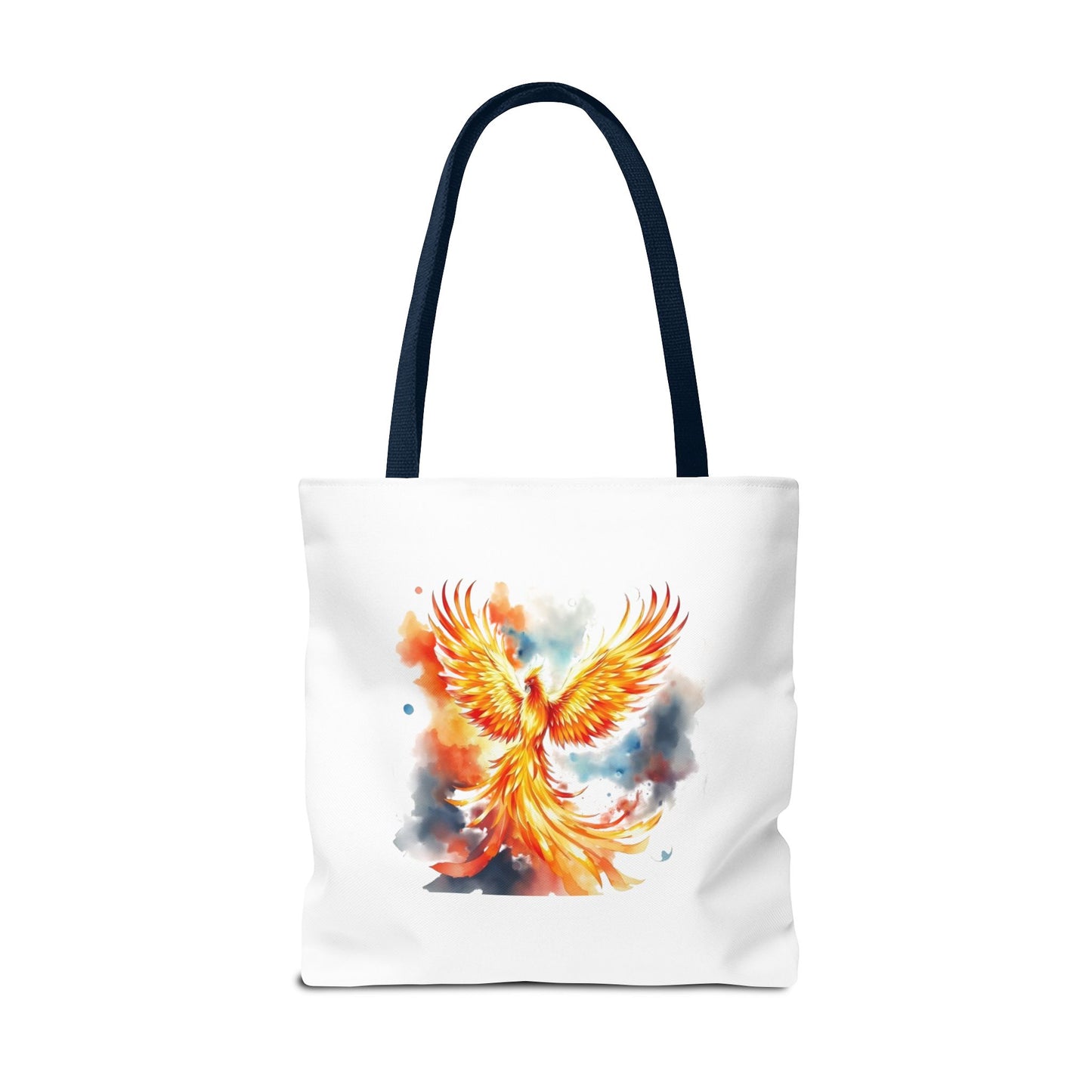 Phoenix Watercolor Tote Bag – Vibrant Rising Bird All-Over Print Tote