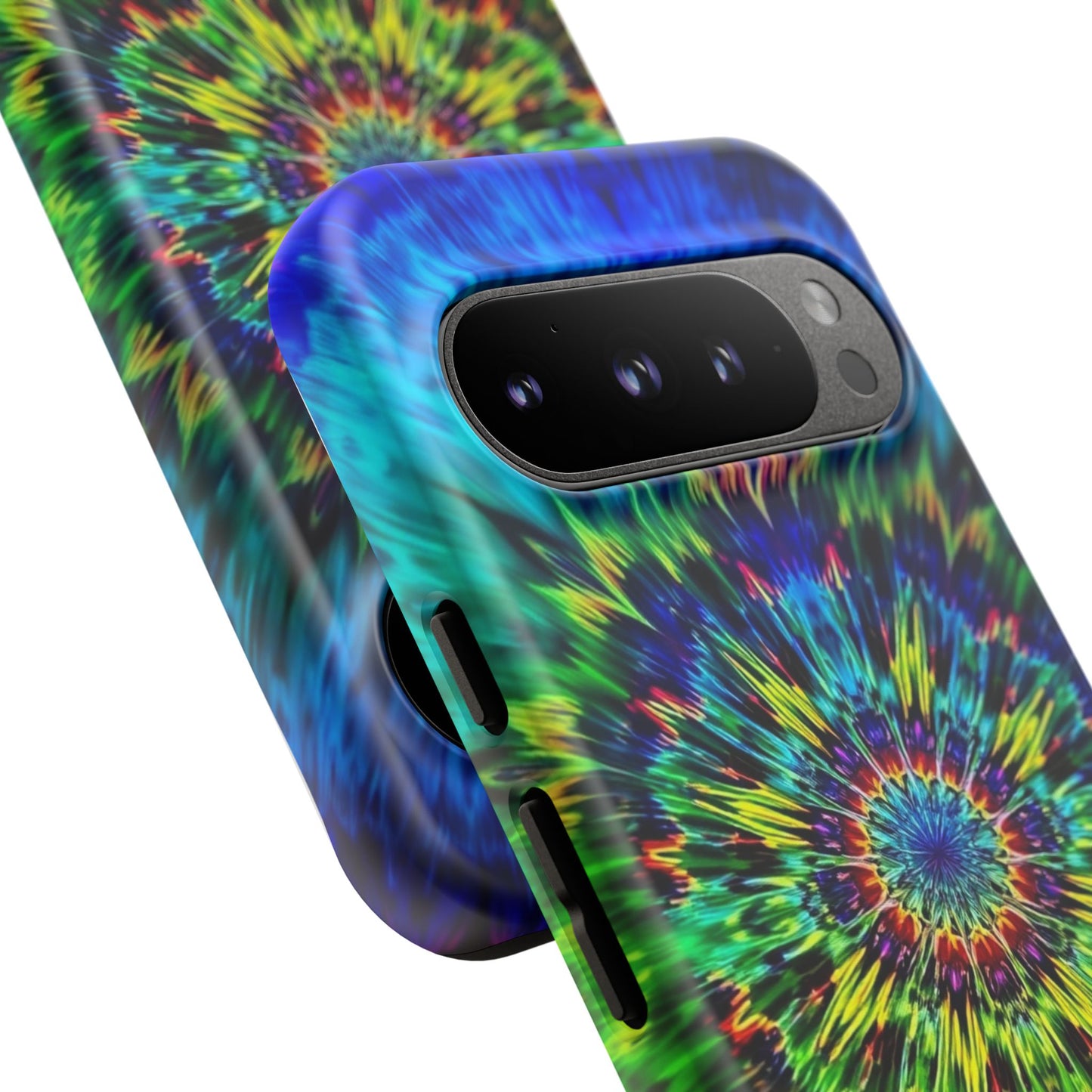 Funda para teléfono Google Psychedelic Tie-Dye Mandala: protección resistente y vibrante