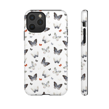 iPhone Butterfly Pattern Tough Phone Case — Protective Floral-Inspired iPhone Case