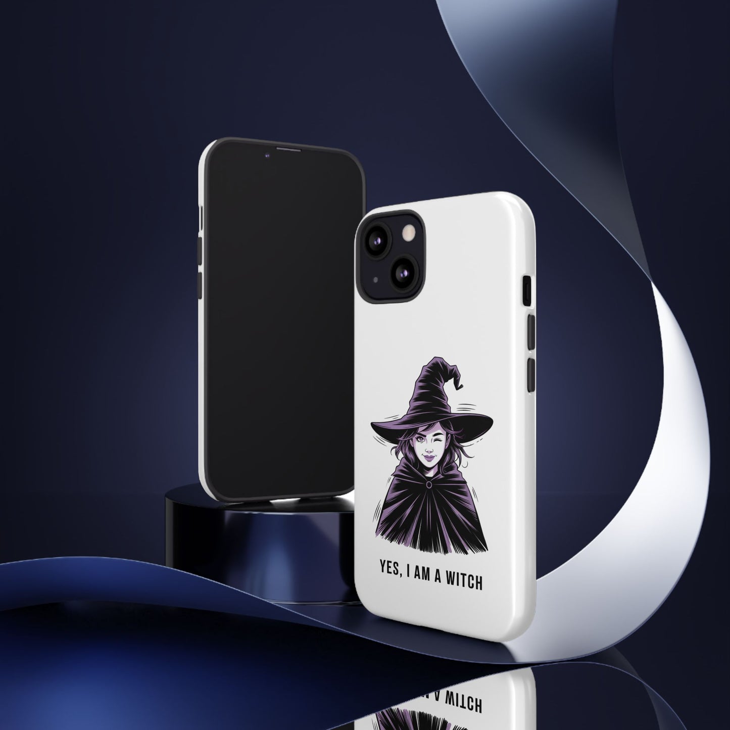 iPhone Yes, I Am a Witch Phone Case — Gothic Witch Illustration Protective Cover