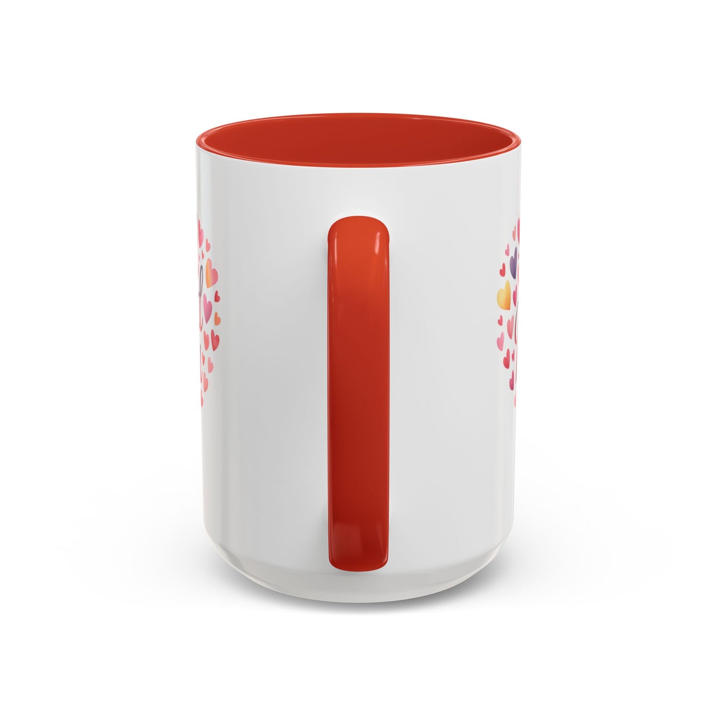 Accent Coffee Mug — "I Am Proud of You" Heart Design | Encouragement Gift for Graduation, Promotion, or Support