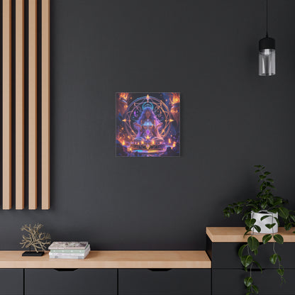 Mystic Meditation Canvas Print — Spiritual Goddess Wall Art