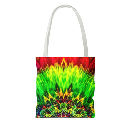 Tie-Dye Kaleidoscope Tote Bag — Vibrant All-Over Print Beach & Market Bag
