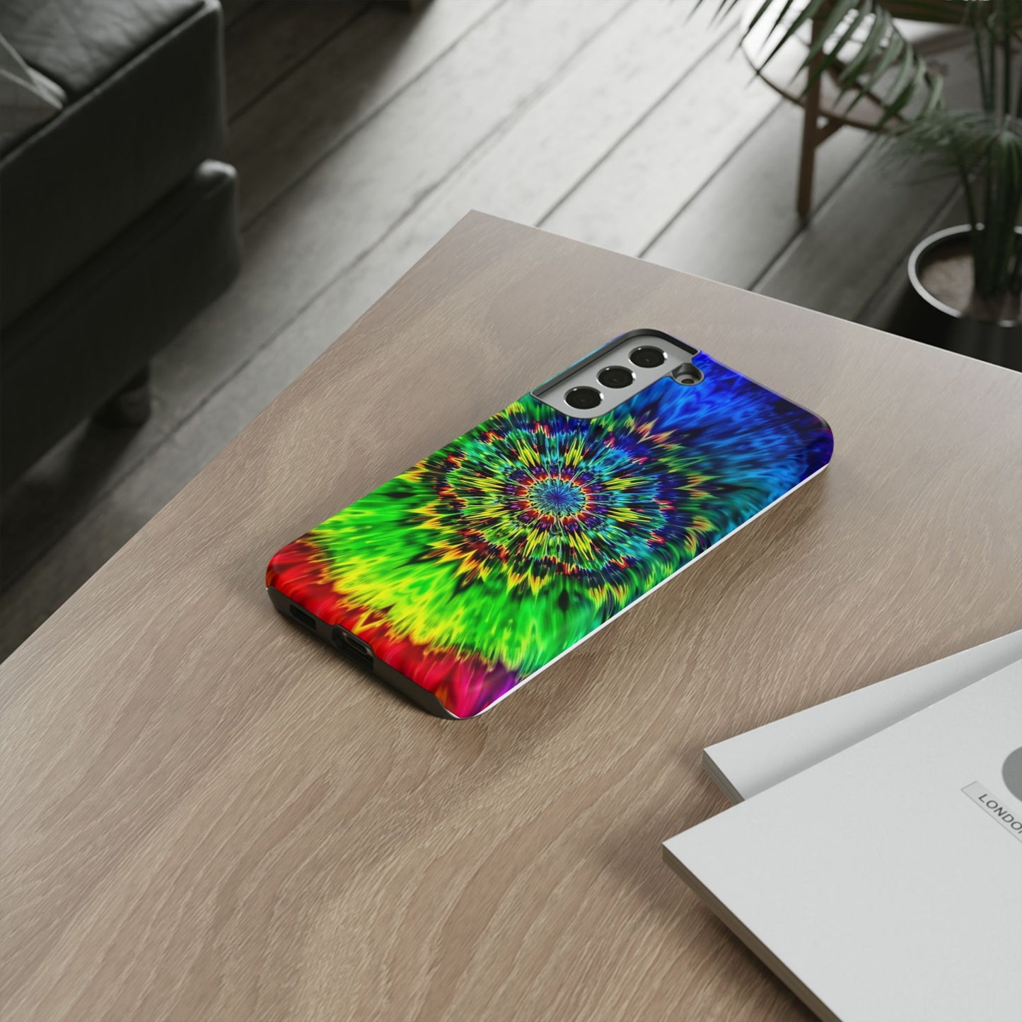 Fundas resistentes para Samsung - Funda para teléfono con mandala teñido anudado arcoíris