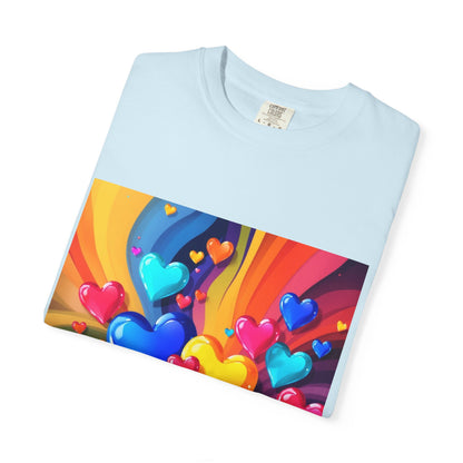 Colorful Heart Rainbow T‑Shirt