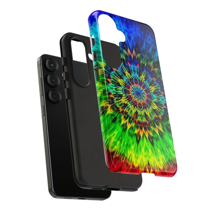 Fundas resistentes para Samsung - Funda para teléfono con mandala teñido anudado arcoíris