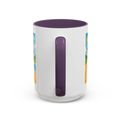 Good Vibes Beach Kid Mug — Accent Coffee Mug (11/15oz)