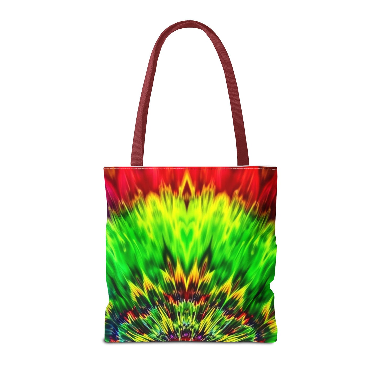 Tie-Dye Kaleidoscope Tote Bag — Vibrant All-Over Print Beach & Market Bag