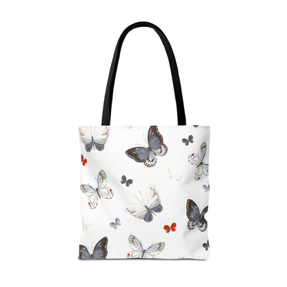 Butterfly Pattern Tote Bag — Lightweight Floral Tote for Everyday Use
