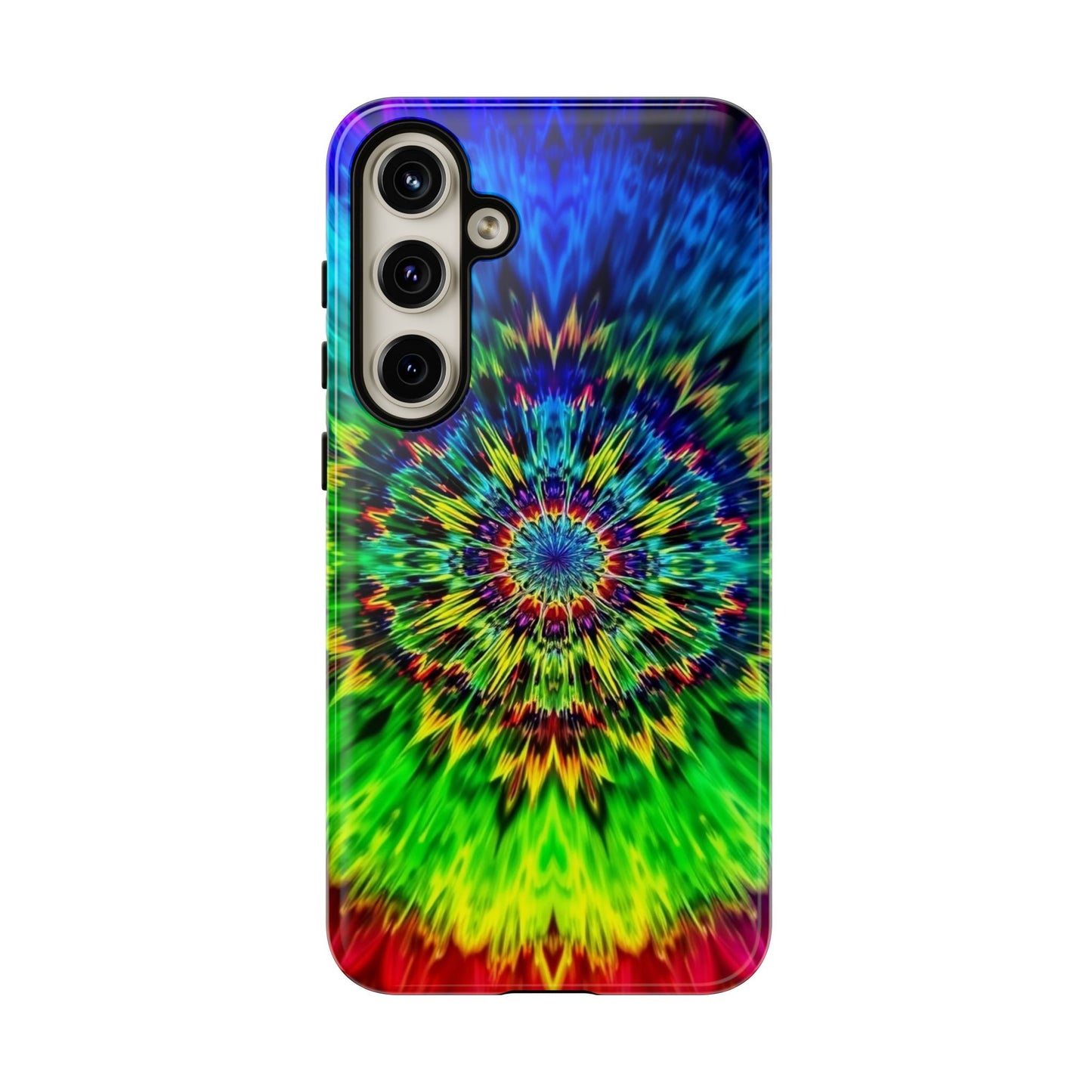 Fundas resistentes para Samsung - Funda para teléfono con mandala teñido anudado arcoíris