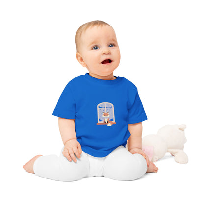 Baby T-Shirt — Cozy Fox at Night Graphic Tee