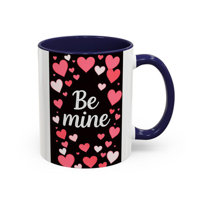 Valentine "Be Mine" Accent Coffee Mug