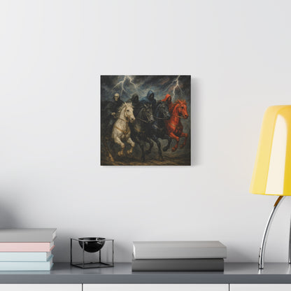 Four Horsemen Canvas Wall Art — Apocalyptic Gothic Mythology Print