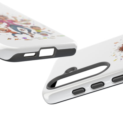 Samsung Mom Life Phone Case — Funny Juggling Mom Illustration Protective Case