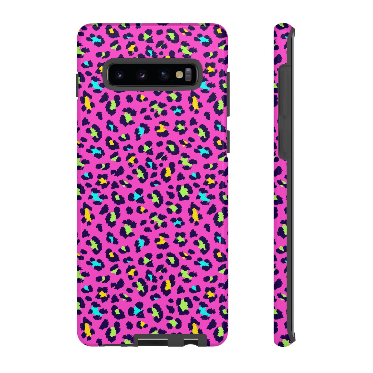 Samsung Handyhülle – Robuste Schutzhülle in leuchtendem Pink mit Leopardenmuster