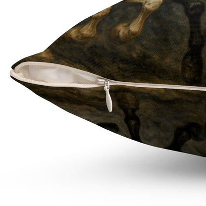 Four Horsemen Throw Pillow — Gothic Apocalypse Art Decorative Cushion