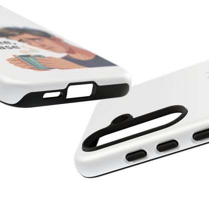 Samsung Phone Case – “First Coffee, Please” Funny Coffee Lover Protective Case