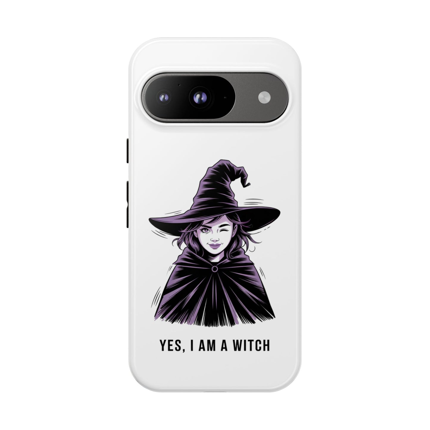 Google Phone Case — “Yes, I Am a Witch” Witchy Illustration