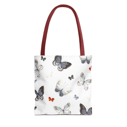 Butterfly Pattern Tote Bag — Lightweight Floral Tote for Everyday Use