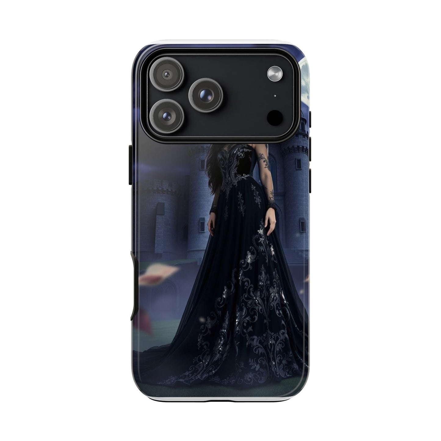 iPhone Gothic Moonlit Castle Phone Case — Elegant Dark Fantasy Protective Cover