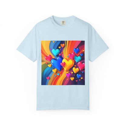 Colorful Heart Rainbow T‑Shirt