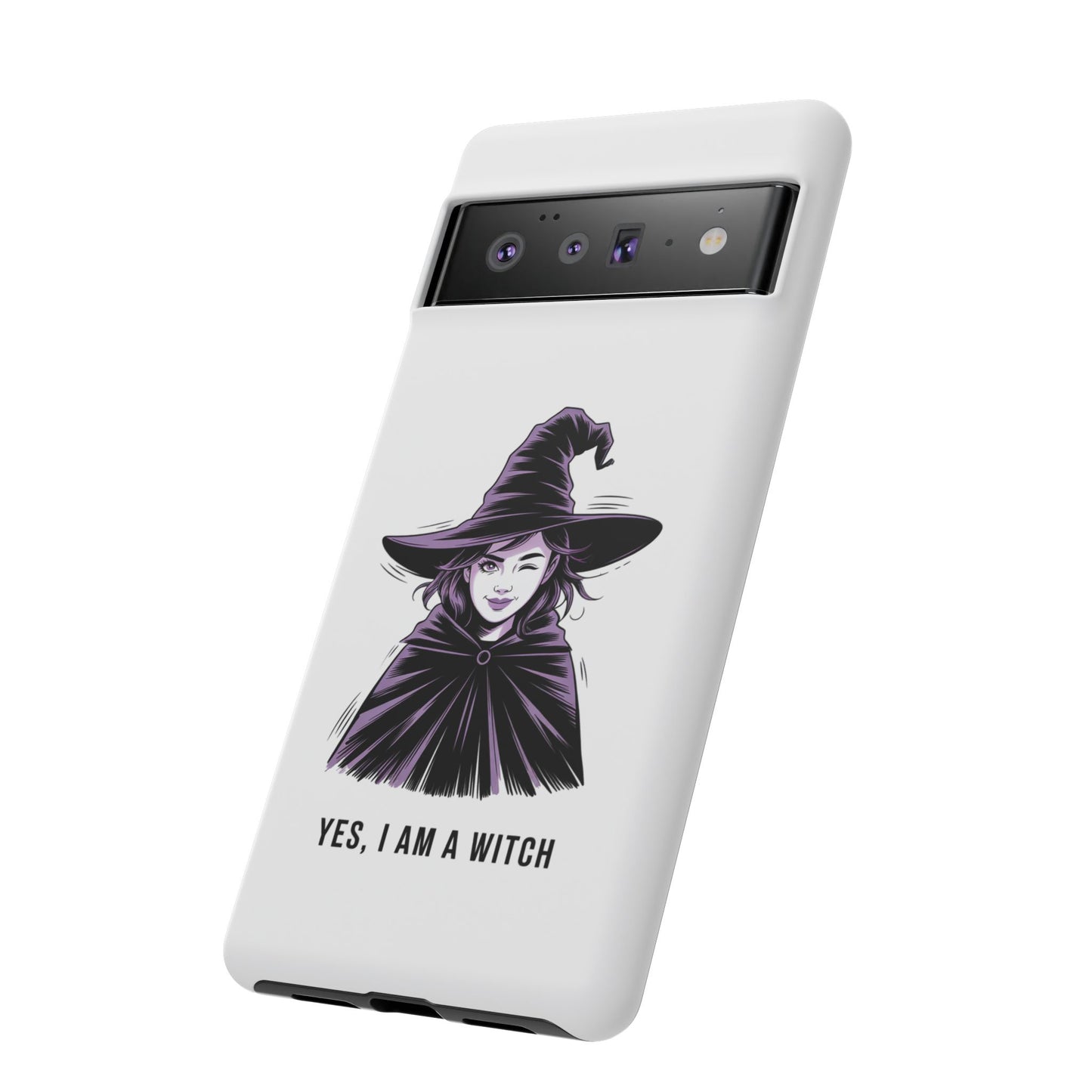 Google Phone Case — “Yes, I Am a Witch” Witchy Illustration