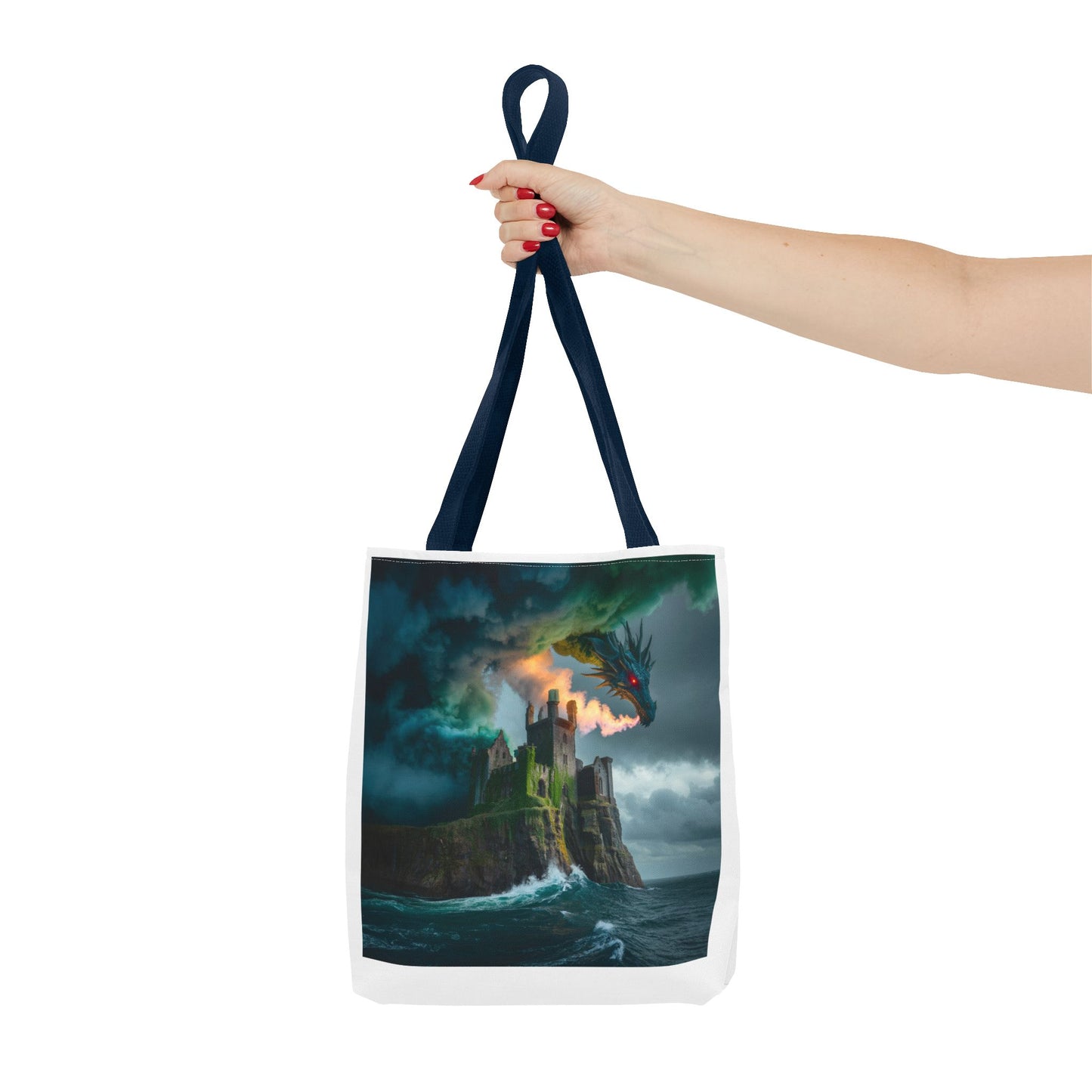 Fantasy Dragon Tote Bag - Magical Castle Design, Eco-Friendly Shopping Bag, Gift for Fantasy Lovers, Unique Beach Tote, Book Bag, [...]